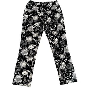 Cynthia Rowley Pants Women's Size 2 Black & White Slacks Pockets Straight